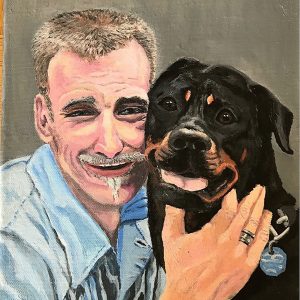 Chris und Sue 2019 Acryl auf Leinwand ca. 30x40cm