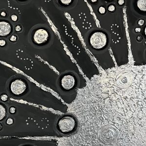 Manifestation Sonne, Silberfarben, 2022